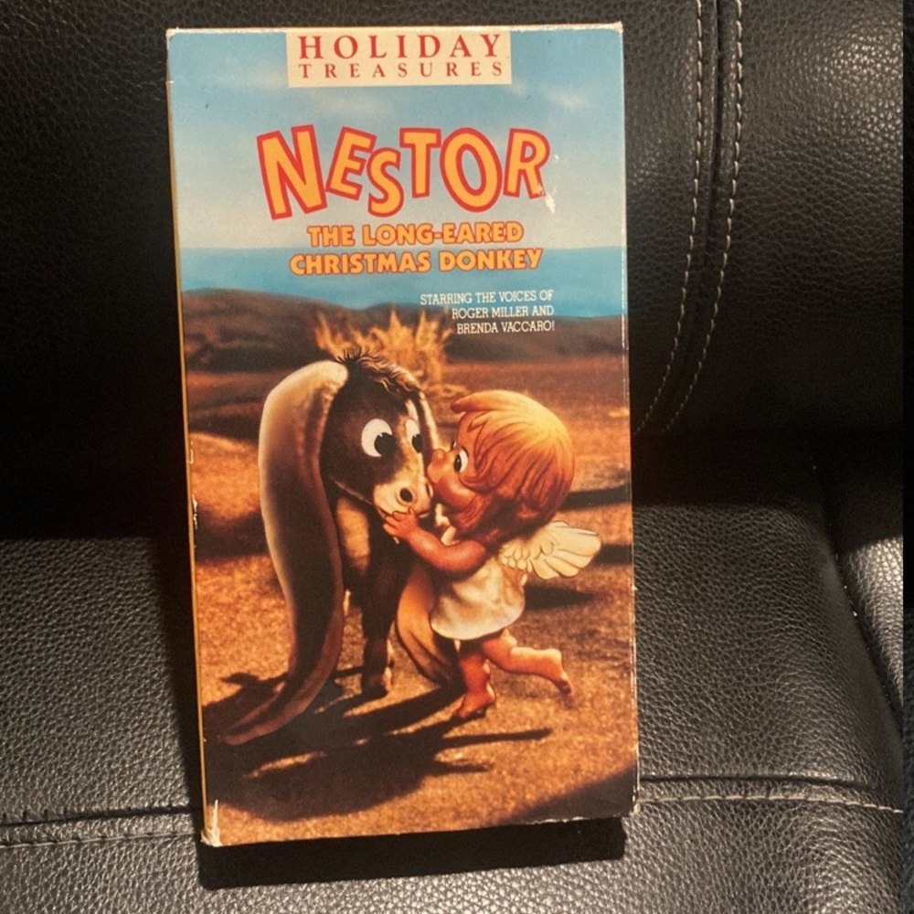 Vintage vhs Christmas donkey Nestor